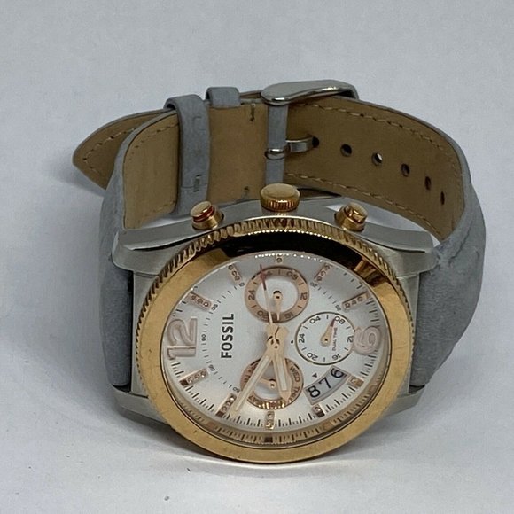 Fossil Perfect Boyfriend ES3884 Women's Gray Band - Picture 7 of 12